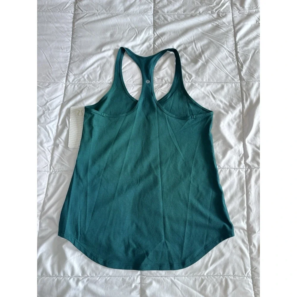 New Lululemon Women's Green Tech Mesh Singlet Size 4 Racerback Tank Top NWT